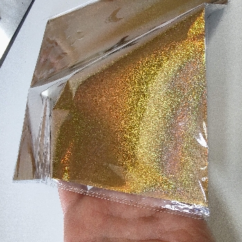 Folija zlata hologramska zvezdni prah za digitalni tisk 50pol A4